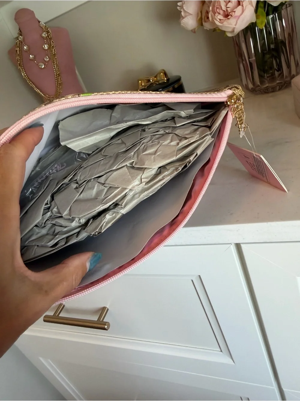 NWT Juicy Couture Pink Logo Cosmetic Pouch